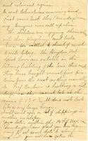 Handwritten 6 page letter from Marcia Bruner to Lawrence Bruner, "I will scratch you a few lines tonight for…"