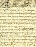 Handwritten 2 page letter from Lawrence Bruner to Marcia Bruner, "I was too busy yesterday to write home, also too tired."