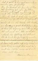 Handwritten 8 page letter from Marcia Bruner to Lawrence Bruner, "This last week has been full of events…"