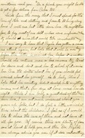 Handwritten 10 page letter from Lawrence Bruner to Marcia Bruner, "Since I am way off here 'measly 100 miles from nowhere'..."