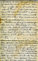 Handwritten 6 page letter from Amy Bruner to Lawrence Bruner, "I feel like writing to you this evening…"