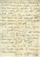 Handwritten 10 page letter from Amy Bruner to Lawrence Bruner, "You see by the heading that I am at Wisner…"