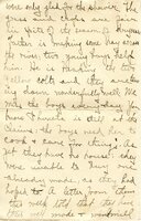 Handwritten 8 page letter from Amy Bruner to Lawrence Bruner, "Although you are so far away when I write…"
