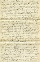 Handwritten 6 page letter from Marcia Bruner to Lawrence Bruner, "I feel more like taking a nap than writing a letter…"