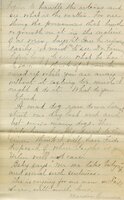 Handwritten 4 page letter from Marcia Bruner to Lawrence Bruner, "Well it has been two weeks since…"