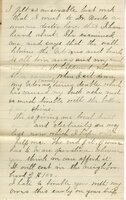 Handwritten 6 page letter from Marcia Bruner to Lawrence Bruner, "I will try to write every Sunday as not to..."