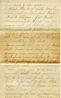 Handwritten 3 page letter from Marcia Bruner to Lawrence Bruner, "this time of the year. I spent the day with Mrs..."
