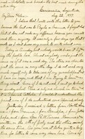Handwritten 6 page letter from Lawrence Bruner to Helen, "I believe that I will write this letter to you because the last wasto Psyche or Mamma..."