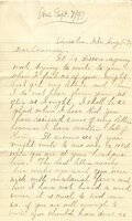 Handwritten 5 page letter from Marcia Bruner to Lawrence Bruner, "It is discouraging work trying to…"