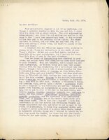 Typewritten letter, 2 pages, from unknown (likely Frank H. Shoemaker) to I.S. [Isador] Trostler, "Your prescription joggled me out of my leathery, and though I modestly decline to take the pen and ink, I shall take the paper and go ahead anyhow."