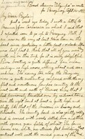 Handwritten 4 page letter from Lawrence Bruner to Psyche Bruner, "Just a week ago today I wrote a letter (to Mamma) from Carcarañá..."