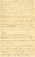 Handwritten 8 page letter from Marcia Bruner to Lawrence Bruner, "This last week has been full of events…"