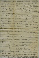 Handwritten 8 page letter from Amy Bruner to Lawrence Bruner, "When you get this letter you will be almost…"