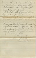 Handwritten 4 page letter from Marcia Bruner to Lawrence Bruner, "I have an awful headache today…"