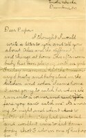Handwritten 6 page letter from Marcia Bruner to Lawrence Bruner, "I feel more like taking a nap than writing a letter…"