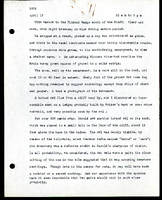 Frank H. Shoemaker typescript, 9 pages, on Wildcat Range and owls, fossils, and lantern slides.