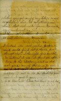 Handwritten 5 page letter from Marcia Bruner to Lawrence Bruner, "I will try to write a few lines today..."
