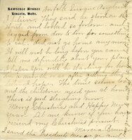 Handwritten 11 page letter from Marcia Bruner to Lawrence Bruner, "Today is Friday, but I thought I would…"