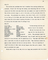 Elizabeth Van Sant transcribed letters