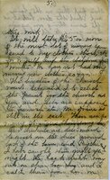 Handwritten 8 page letter from Marcia Bruner to Lawrence Bruner, "I will try to write today with the children…"