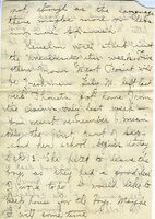 Handwritten 10 page letter from Amy Bruner to Lawrence Bruner, "You see by the heading that I am at Wisner…"