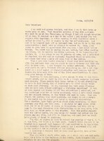 Typewritten letter, 1 page, from Frank H. Shoemaker to I.S. I.S. [Isador] Trostler, "I am sad and glemy tonight, and when I am in that bote my thots phly to yew. Your funereal epistle of the 28th ultimate was sent to me at San Francisco, as though I had not enough troubles of my own..."