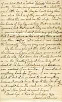 Handwritten 4 page letter from Lawrence Bruner to Helen Bruner, "I forgot to say in my letter to Mamma that I am so glad to hear that all of you have been so well."
