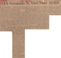 Article published in the New York Herald Tribune about the CIA stopping its supply airlifts to guerillas in North Vietnam, page A15