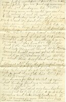 Handwritten 3 page letter from Marcia Bruner to Lawrence Bruner, "There is nothing new to write about today…"