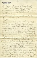Handwritten 11 page letter from Marcia Bruner to Lawrence Bruner, "The letter you wrote June 27 got here…"