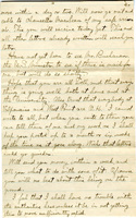 Handwritten 5 page letter from Lawrence Bruner to Marcia Bruner, "Well I have finally reached this place- the field of action for the next 9-10 months."