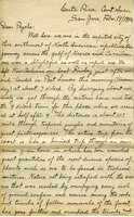 Handwritten 4 page letter from Lawrence Bruner to Psyche, "Well here we are in the capital city of this southmost…"