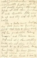 Handwritten 8 page letter from Amy Bruner to Lawrence Bruner, "Although you are so far away when I write…"