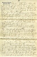 Handwritten 5 page letter from Marcia Bruner to Lawrence Bruner, "I think I will have to change the day that I write…"