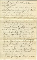 Handwritten 4 page letter from Marcia Bruner to Lawrence Bruner, "I have an awful headache today…"