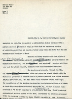 Original title: "CIA", Keever's title: "CIA Secretly Airdrops Fighters into North Vietnam and Laos", Article drafts about CIA operations against North Vietnam and Laos's communist rebels, for the New York Herald Tribune