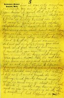 Handwritten 5 page letter from Marcia Bruner to Lawrence Bruner, "I will try to write a few lines today..."