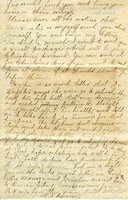 Handwritten 4 page letter from Marcia Bruner to Lawrence Bruner, "I will send you more clippings from the papers…"