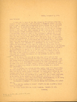 Typewritten letter, 2 pages, from Frank H. Shoemaker to Robert H. Wolcott, "I have put in most of the day preparing 77 letters after the fashion of the enclosed- for of course I wouldn't slight you when I have such a pretty interesting little letter for my friends!"