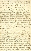 Handwritten 4 page letter from Lawrence Bruner to Helen Bruner, "I forgot to say in my letter to Mamma that I am so glad to hear that all of you have been so well."