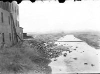 Original caption: Swingles establishment, where the leading Lincoln stink comes from, Salt Basin. Lancaster County.