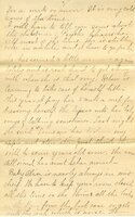 Handwritten 11 page letter from Marcia Bruner to Lawrence Bruner, "Today is Friday, but I thought I would…"