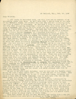 Typewritten letter, 1 page, from unknown (likely Frank H. Shoemaker) to Robert H. Wolcott, "I left Omaha on September 26th, and will give you an account of my collecting since that date range."