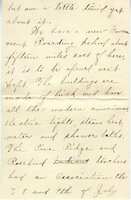 Handwritten 8 page letter from Ella Bruner to Lawrence Bruner, "I have been wanting to write to you for a long time…"