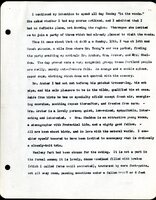 Frank H. Shoemaker typescript, 19 pages, noted on front page as "Have selected from my pocket day-dooks items pertaining to my leisure activities while on trips as private secretary to General Auditor of U.P.-S.P. and affiliates."