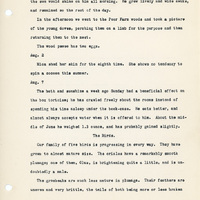 Elizabeth Van Sant transcribed letters