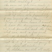 Handwritten 3 page letter from Marcia Bruner to Lawrence Bruner, "this time of the year. I spent the day with Mrs..."