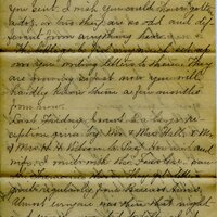 Handwritten 6 page letter from Marcia Bruner to Lawrence Bruner, "I feel more like taking a nap than writing a letter…"