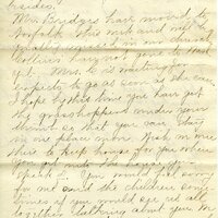 Handwritten 4 page letter from Marcia Bruner to Lawrence Bruner, "It has been another distressingly hot week and everyone…"