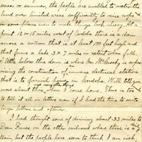 Handwritten 10 page letter from Lawrence Bruner to Marcia Bruner, "Since I am way off here 'measly 100 miles from nowhere'..."